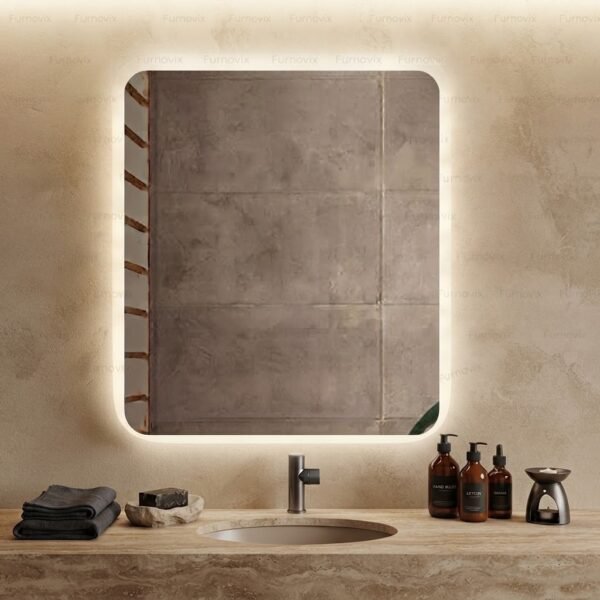 مرايا إضاءة أصفر 60×80 سم Mirror MIR001